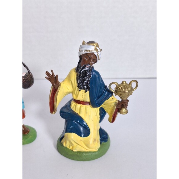Vtg Depose Nativity Wisemen Mother Goose Italy Christmas Fontanini Hand Painted - Picture 3 of 11